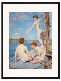 Gerahmter Kunstdruck Die Badenden