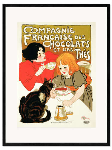 Ingelijste kunstdruk Compagnie Francaise des Chocolats et des Thés