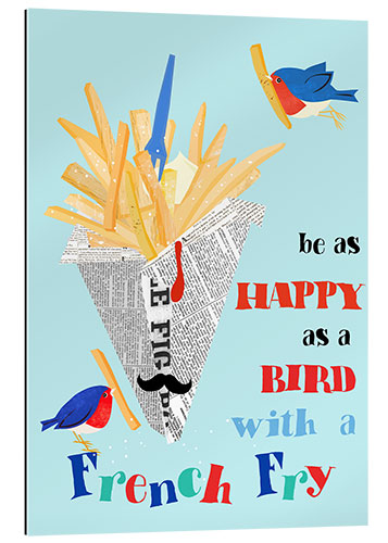 Gallery print Bird with a french fry