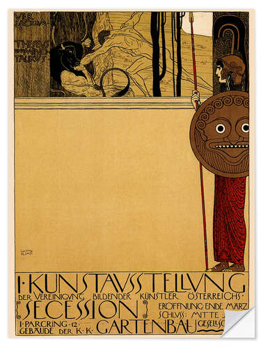 Muursticker Kunsttentoonstelling in Oostenrijk