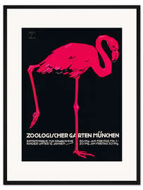 Gerahmter Kunstdruck Zoologischer Garten München
