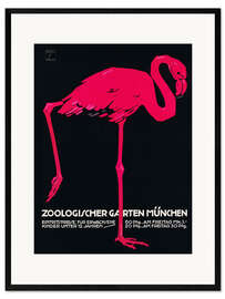 Gerahmter Kunstdruck Zoologischer Garten München