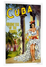 Acrylic print  Cuba - holiday island - Vintage Travel Collection