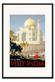 Gerahmter Kunstdruck Indien - Taj Mahal