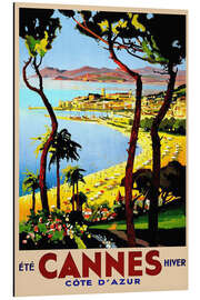 Magnettafel Cannes, Côte d'Azur (französisch)