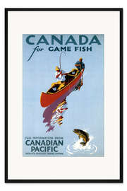 Gerahmter Kunstdruck Canada for Game Fish