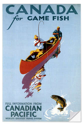 Wandsticker Canada for Game Fish