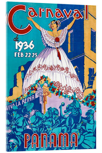 Stampa su vetro acrilico Carnaval de Panama 1936