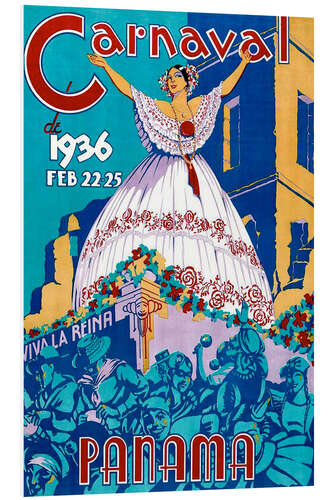 PVC-tavla Carnaval Panama 1936