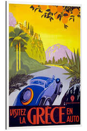 Magnettafel Besuchen Sie Griechenland mit dem Auto