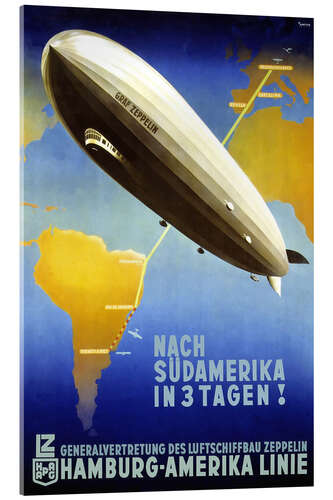 Acrylic print Hamburg America Line - Graf Zeppelin