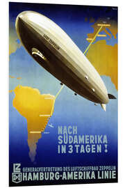 Quadro em PVC Graf Zeppelin, Hamburg Amerika Linie