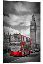 Magnettafel LONDON Red Bus and Big Ben