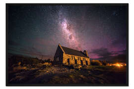 Gerahmter Kunstdruck Erleuchtung der Nacht