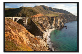 Gerahmter Kunstdruck big sur