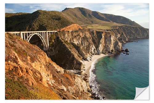 Selvklebende plakat big sur