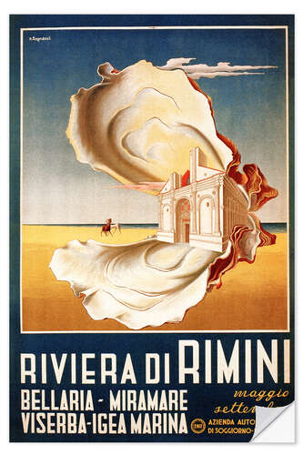 Wandsticker Italien - Riviera di Rimini