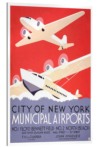 Galleritryck City of New York - Municipal Airports