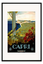Gerahmter Kunstdruck Italien - Capri