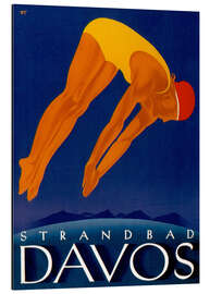 Magnettafel Strandbad Davos