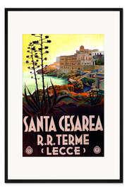 Gerahmter Kunstdruck Santa Cesarea Terme, Apulien, Italien