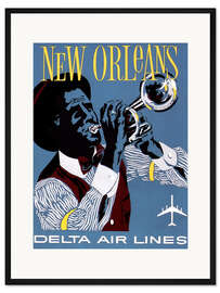 Gerahmter Kunstdruck New Orleans Delta Air Lines