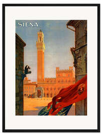 Gerahmter Kunstdruck Siena, Toskana in Italien