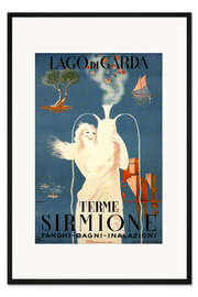 Gerahmter Kunstdruck Lago Di Garda, Sirmione Gardasee, Italien