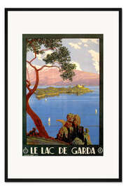 Gerahmter Kunstdruck Italien - Gardasee