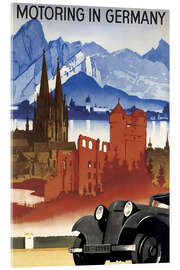 Acrylglasbild Autofahren in Deutschland - Vintage Advertising Collection