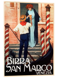 Tableau en verre acrylique  Venise - Birra San Marco - Vintage Travel Collection