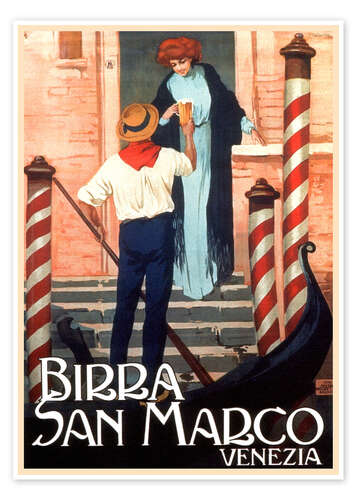 Poster Italien- Birra San Marco Venedig