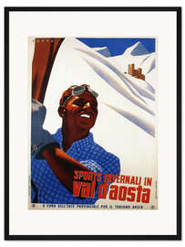Gerahmter Kunstdruck Aostatal (italienisch)