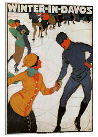 Magnettafel Winter in Davos