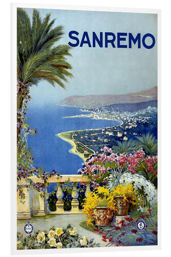 Foam board print Sanremo, Italy