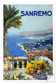 Selvklebende plakat Sanremo