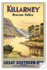 Selvklebende plakat Ireland - Killarney