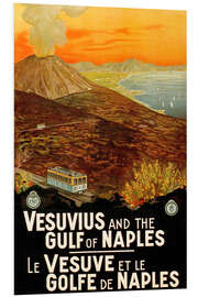 Foam board print Italy - Vesuvius and the Gulf of Naples