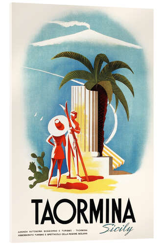 Akrylglastavla Italy - Taormina
