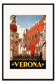 Gerahmter Kunstdruck Italien - Verona