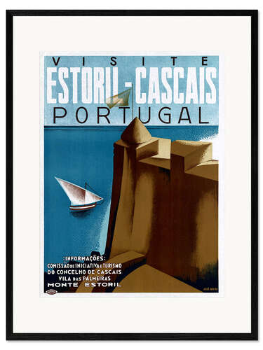 Impresión de arte enmarcada Portugal - Estoril-Cascais