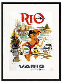 Gerahmter Kunstdruck Rio de Janeiro - Brasilien