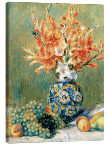 Canvas print Still Life with Fruit and Flowers