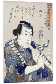 Magnettafel Man spielt eine Flöte