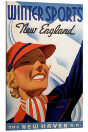 Magnettafel Wintersport in New England, Kanada