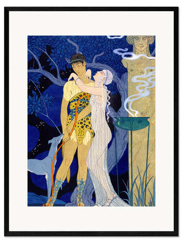 Impression artistique encadrée Venus and Adonis