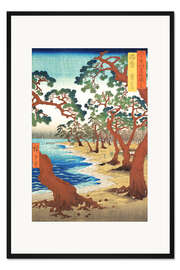 Gerahmter Kunstdruck Küste von Maiko, Harima Provine