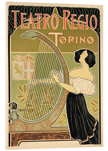 Acrylic print Advertising Poster 'Theater Royal', Turin