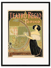 Framed art print Advertising Poster 'Theater Royal', Turin