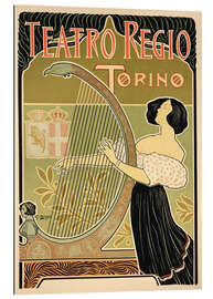 Gallery print Advertising Poster &#039;Theater Royal&#039;, Turin